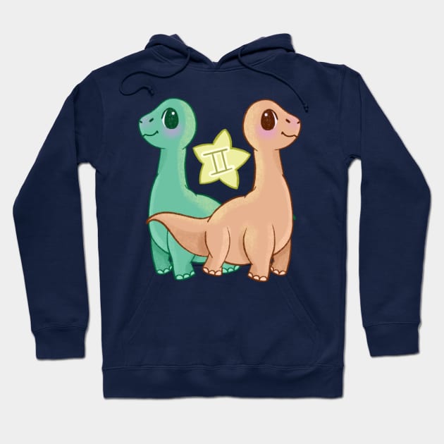 Gemini Brachiosaurus Hoodie by MailoniKat